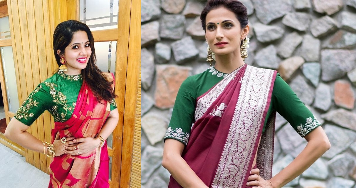 Close neck 2025 blouse images